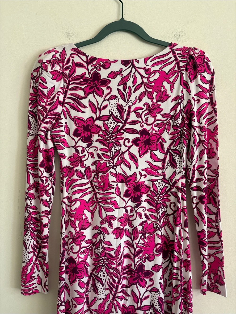 Lilly Pulitzer Pink White Floral Mini Dress Romper With Shorts Size XS - Picture 10 of 12